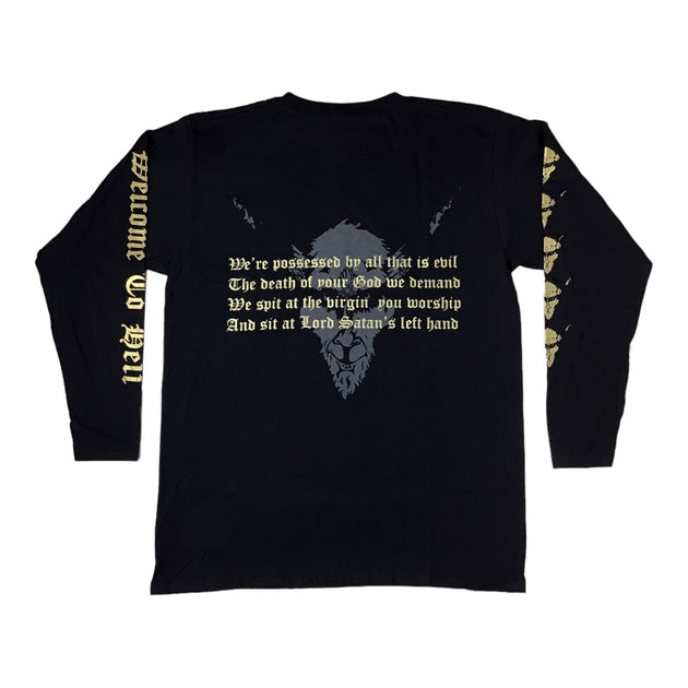 Venom - Welcome To Hell (gold) long sleeve – Night Shift Merch