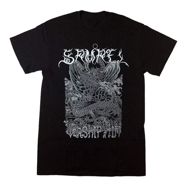 T-shirt Officiel Samael 'Worship Him' Noir - Neuf Avec étiquettes, Taille Au Choix
