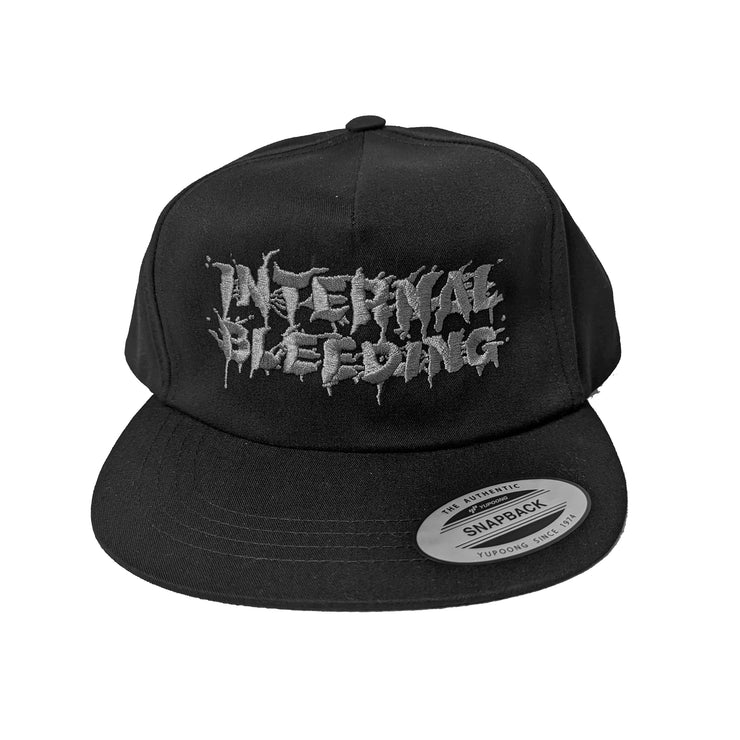 Internal Bleeding - Grey Logo snapback hat