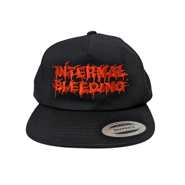 Internal Bleeding - Red Logo snapback hat