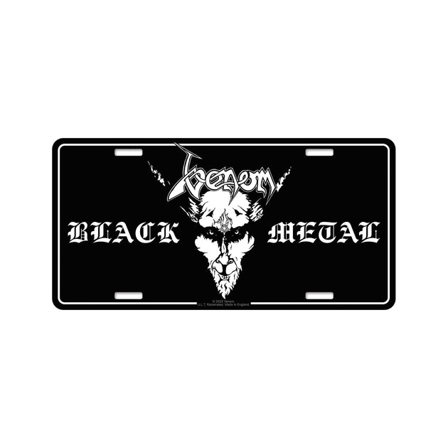 Venom - Black Metal license plate – Night Shift Merch
