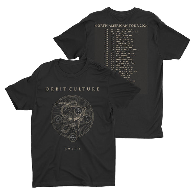 Orbit Culture 2024 North American Snake Tour tshirt Night Shift Merch