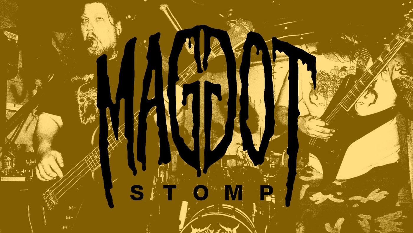 Maggot Stomp Collection of vinyl and cd's.