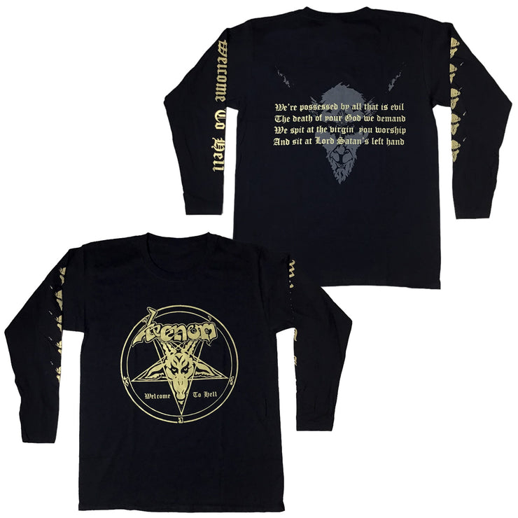 Venom - Welcome To Hell (gold) long sleeve