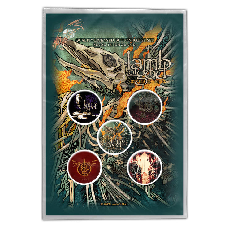 Lamb Of God - Omens button pack