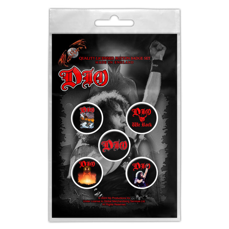 Dio - We Rock button pack