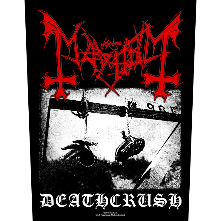 Mayhem - Deathcrush back patch