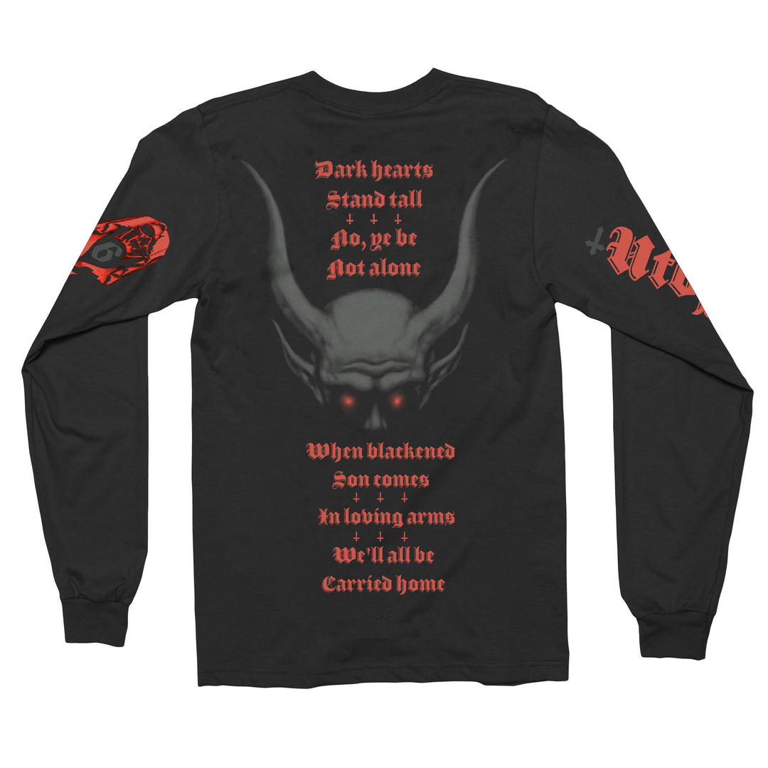 haji　THEBLACK DAHLIA MURDER【袖プリ/フェード】 The Black Dahlia Murder - Utopia Black long sleeve – Night