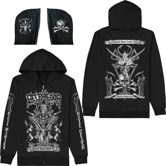 Belphegor - Baphomet zip-up hoodie – Night Shift Merch