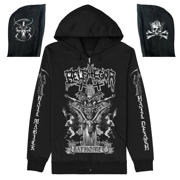 Belphegor - Baphomet zip-up hoodie – Night Shift Merch