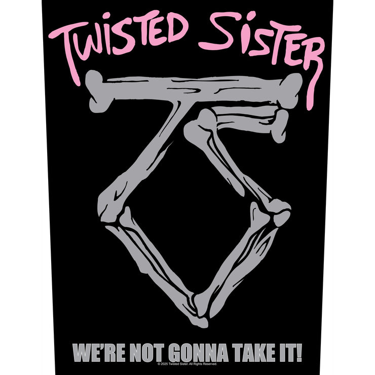 Twisted Sister - We're Not Gonna Take It back patch