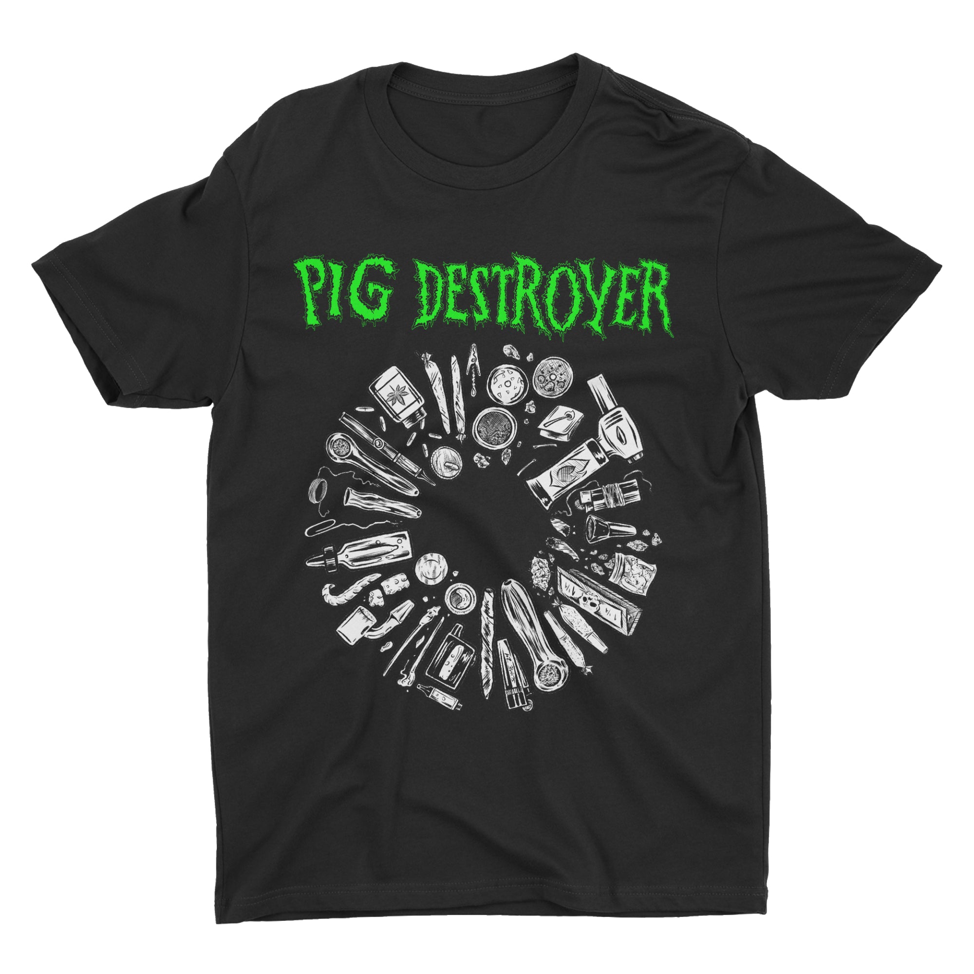 Vintage Pig Destroyer Metal Grindcore Black Graphic T Shirt