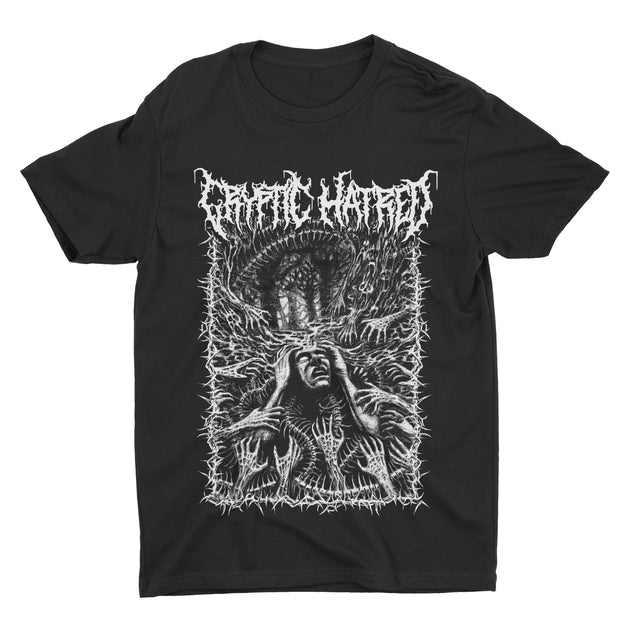 Cryptic Hatred - Internal Torment B&W t-shirt – Night Shift Merch
