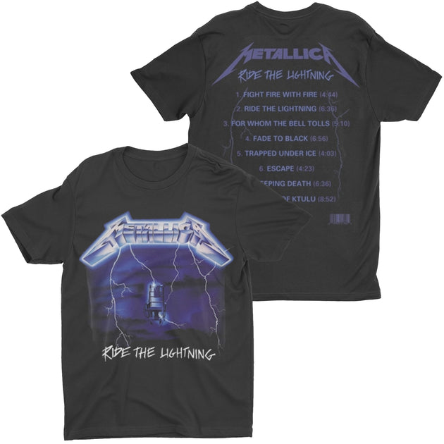 Metallica T-Shirt Ride The Lightning Tracks