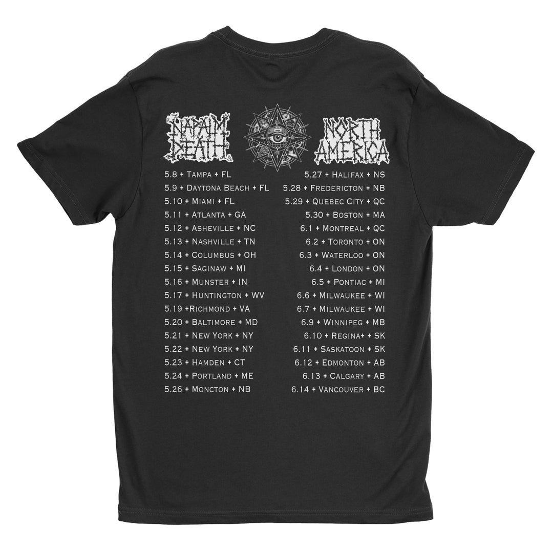 Napalm Death - Hope 2026 Tour t-shirt – Night Shift Merch