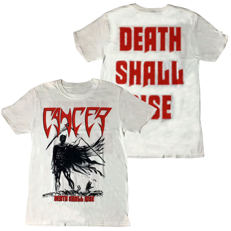 Cancer - Death Shall Rise (White) t-shirt