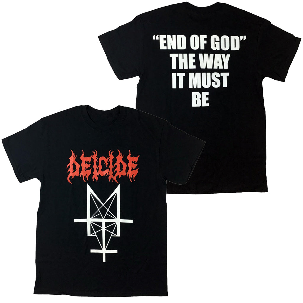 Deicide Band Logo T-Shirt - Official Mens Black Tee, Size XXL