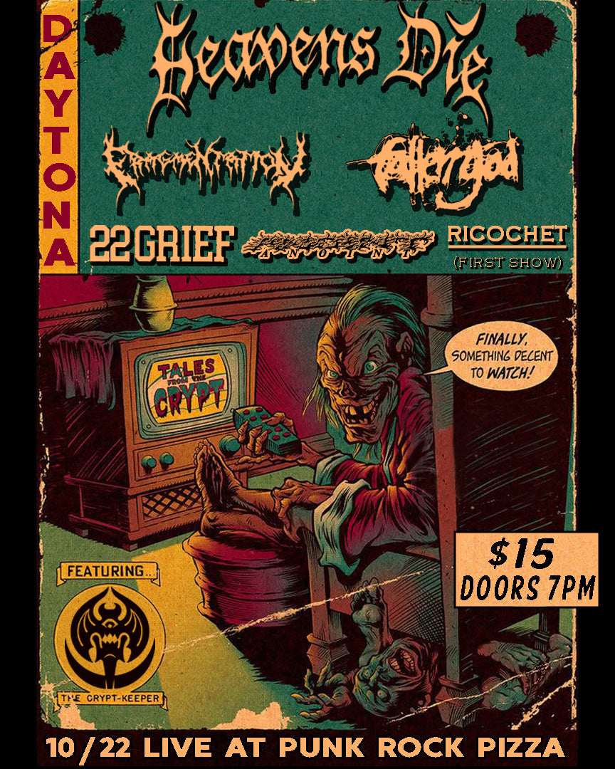 10/22: Heavens Die, Fallen God, Fragmentation, 22 Grief, Anoint