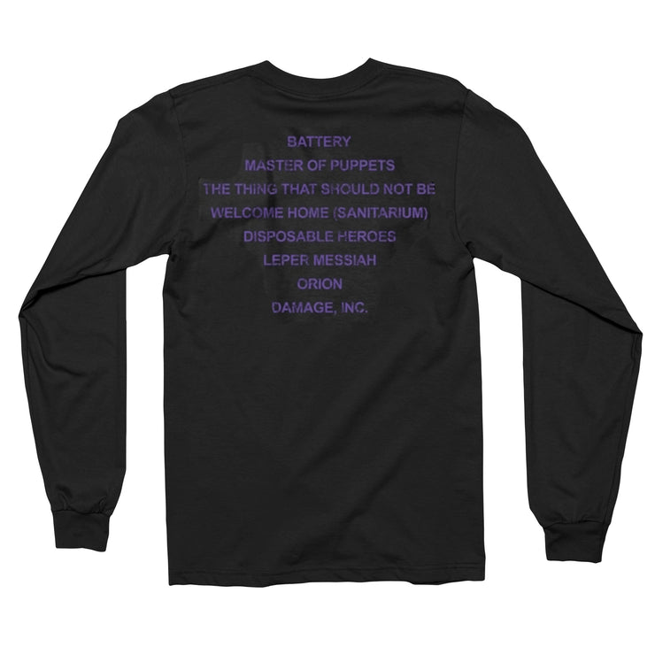 Metallica - Master Of Puppets Tracks long sleeve