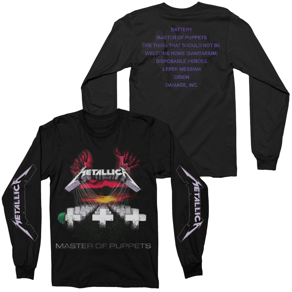 Metallica - Master Of Puppets Tracks long sleeve – Night