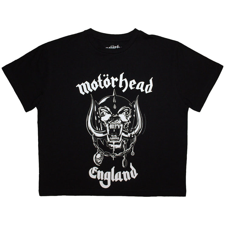 Motorhead - England ladies crop tee