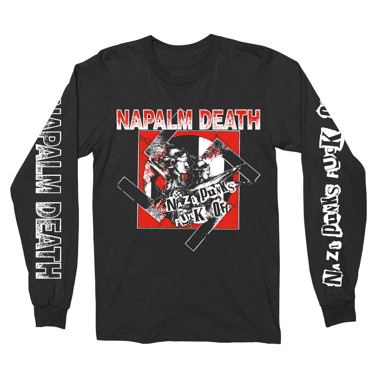 Napalm Death - Nazi Punks Fuck Off [Green ND] long sleeve
