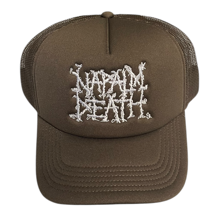 Napalm Death - Embroidered Logo [Green ND] trucker hat