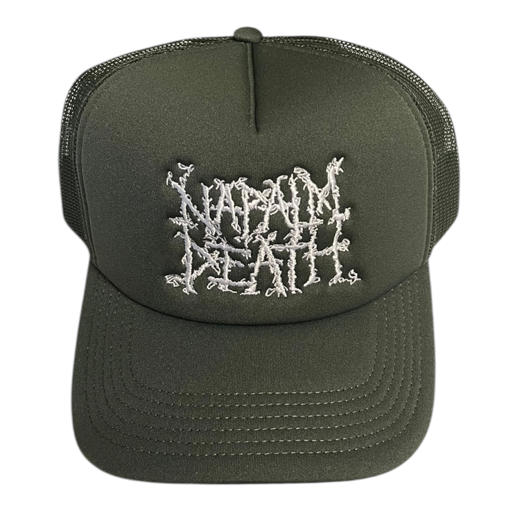 Napalm Death - Embroidered Logo [Green ND] trucker hat