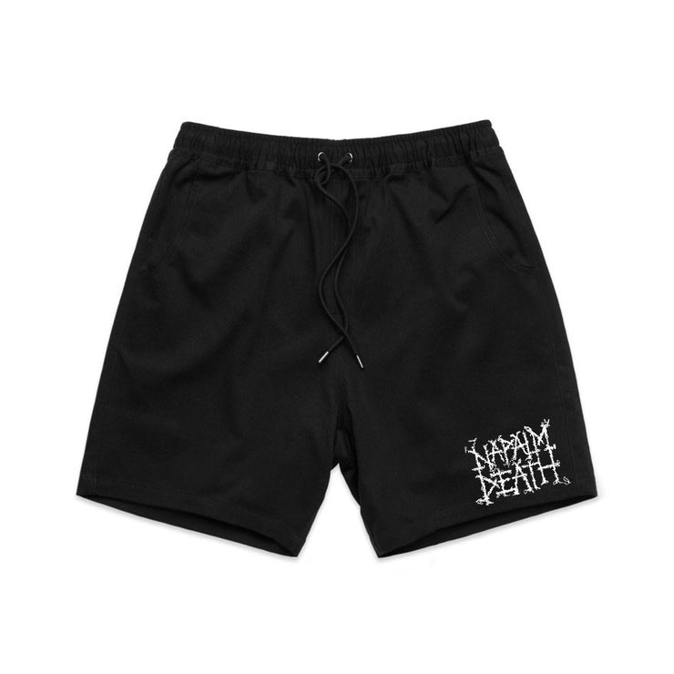 Napalm Death - Embroidered Logo [Green ND] shorts