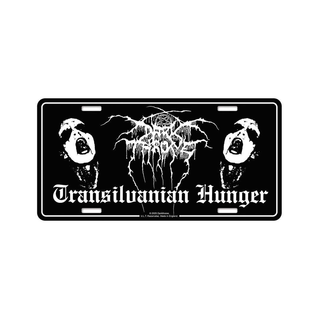 Darkthrone - Transilvanian Hunger license plate – Night Shift Merch