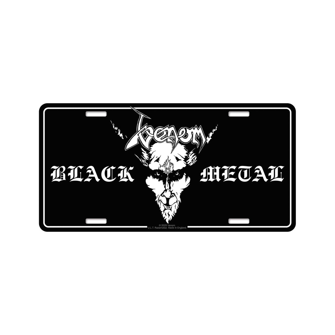 Venom - Black Metal license plate – Night Shift Merch