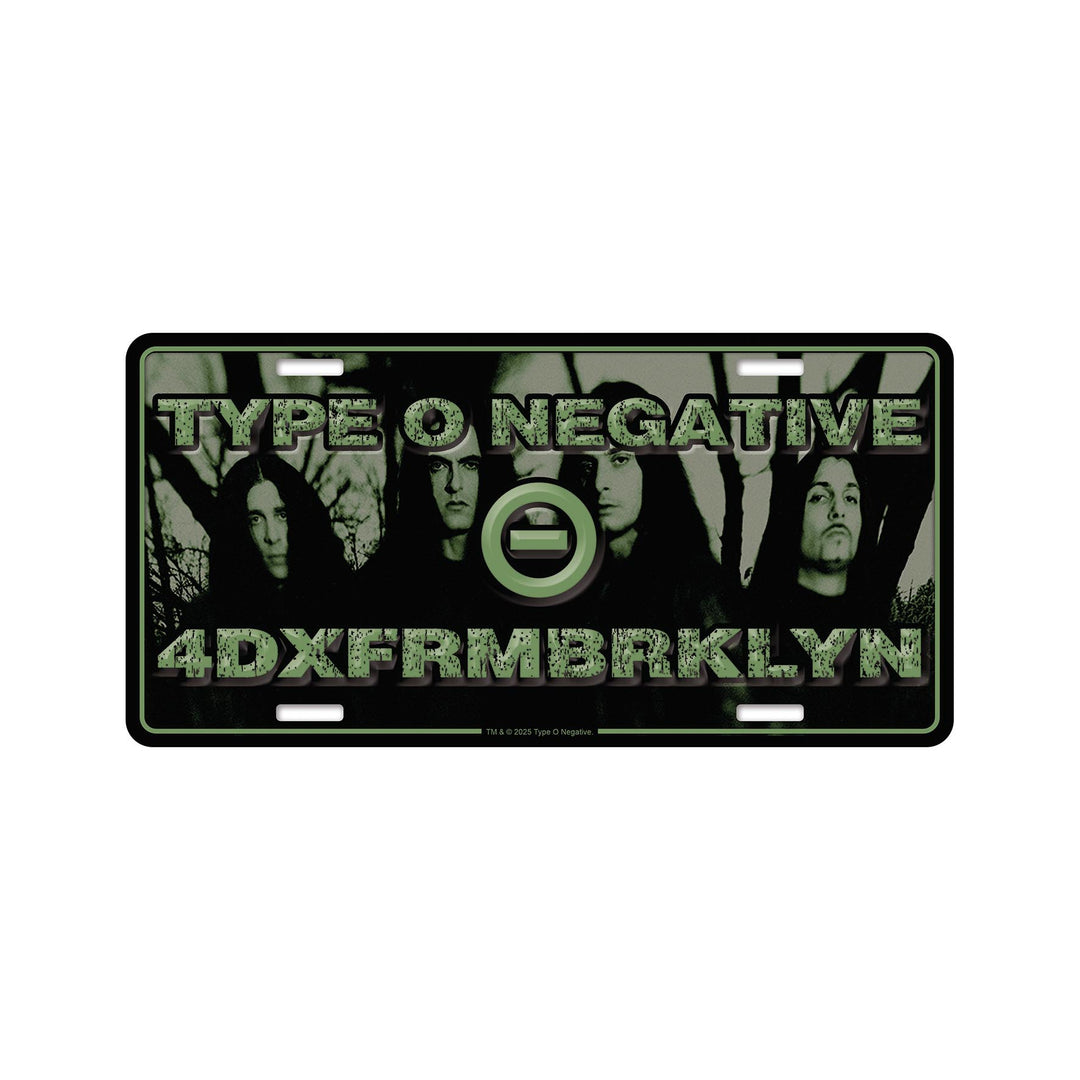 Type O Negative - 4DXFRMBRKLYN license plate – Night Shift Merch