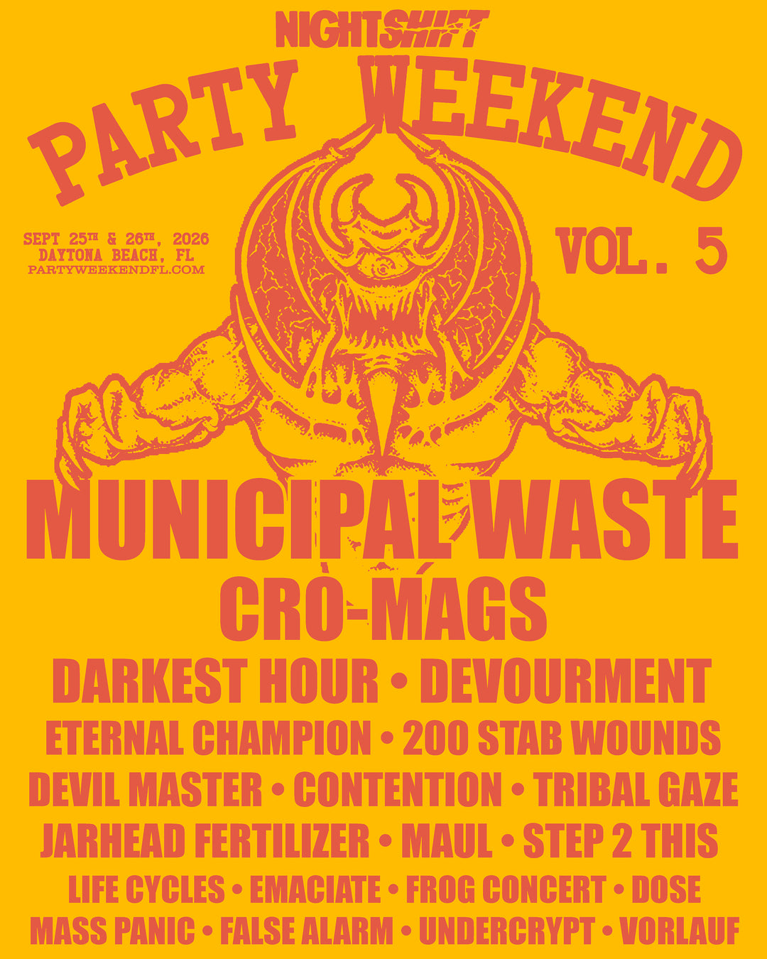 Party Weekend 2026 ticket – Night Shift Merch