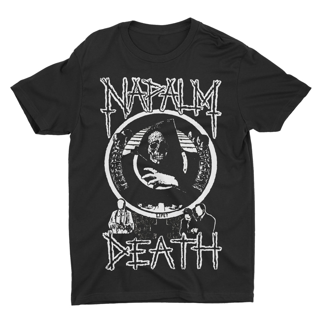 Napalm Death - Life? (B&W) t-shirt – Night Shift Merch