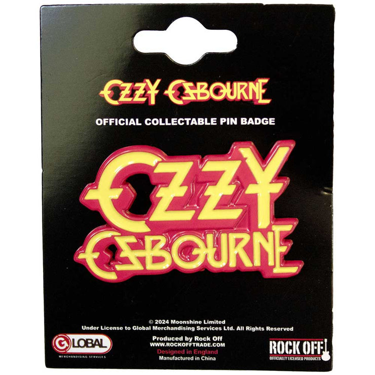 Ozzy Osbourne - Stacked Logo pin