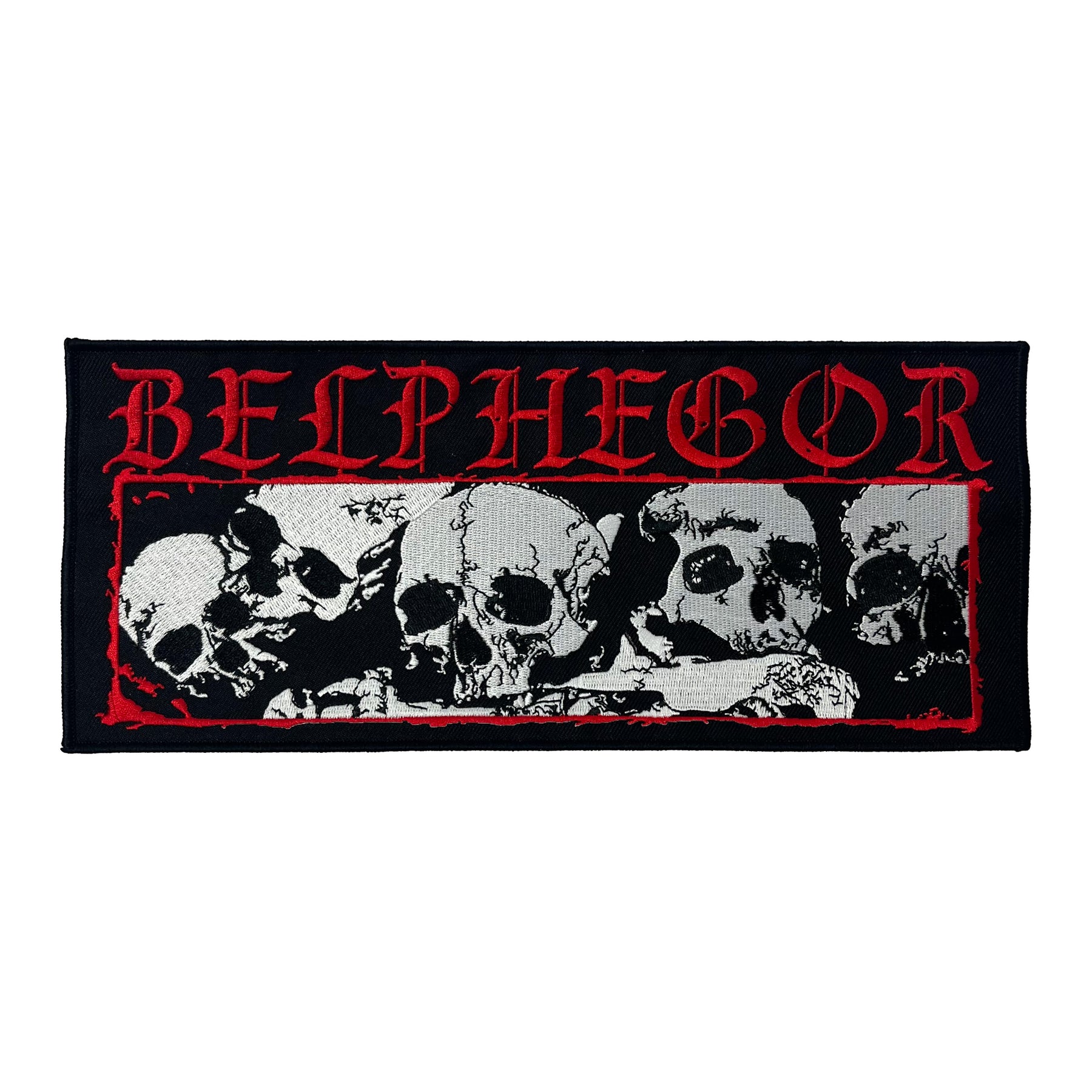 Belphegor - Skulls oversized patch – Night Shift Merch