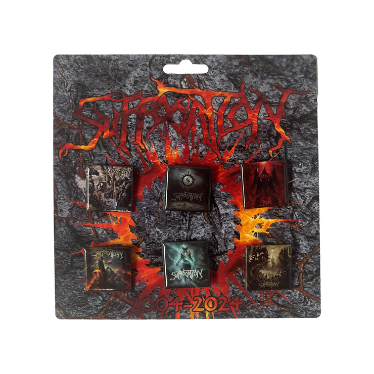 Suffocation - 2004-2024 button pack