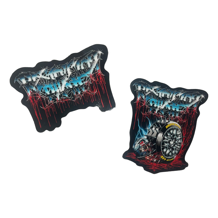 Restrictor Plate - Chrome sticker pack