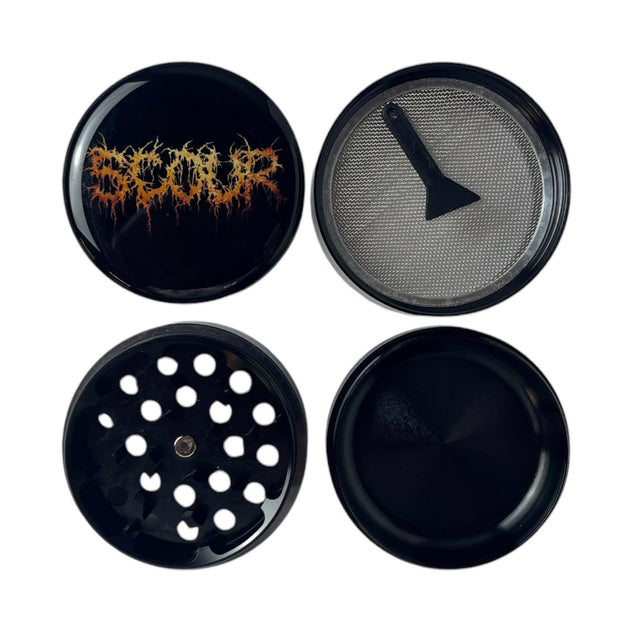 Teletech Grinder Rave Merch Scour - Gold Logo grinder β Night Shift Merch