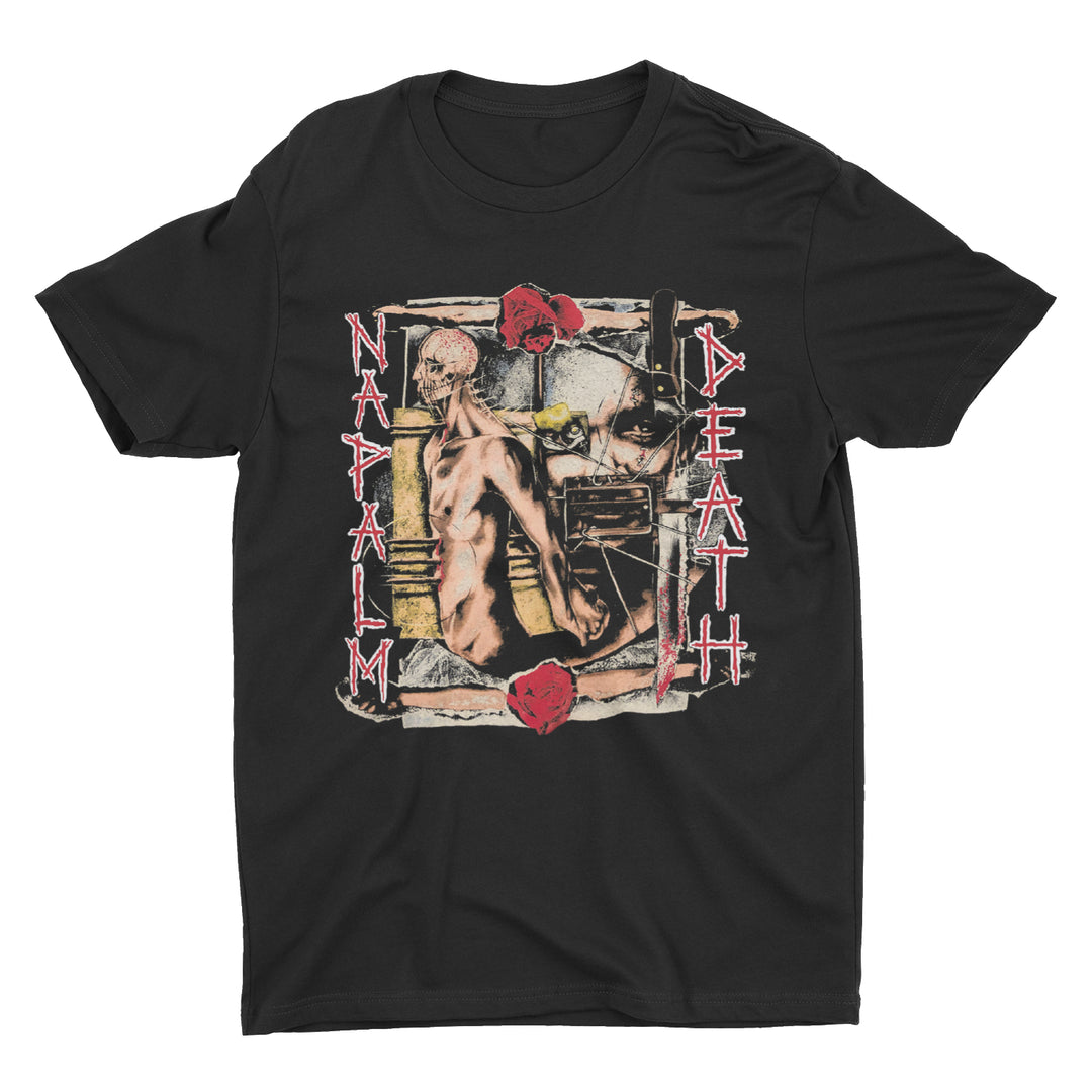 Napalm Death - Self Betrayal [Green ND] t-shirt – Night Shift Merch