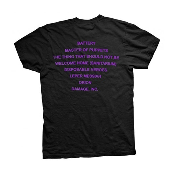 Metallica - Master Of Puppets Tracks t-shirt
