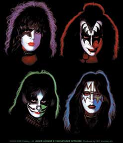 Kiss - 4 Heads sticker