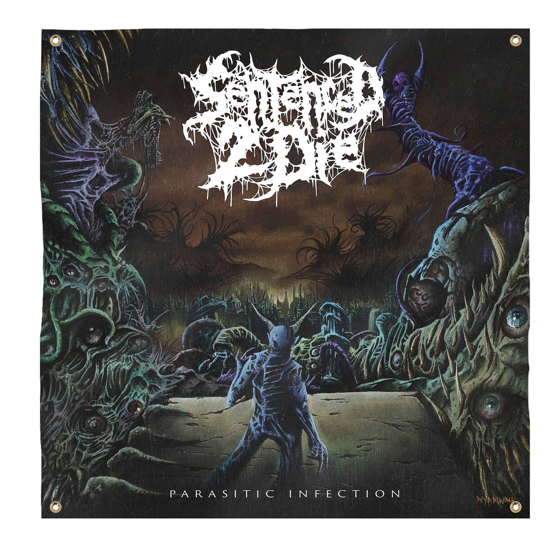 Sentenced 2 Die - Parasitic Infection flag – Night Shift Merch
