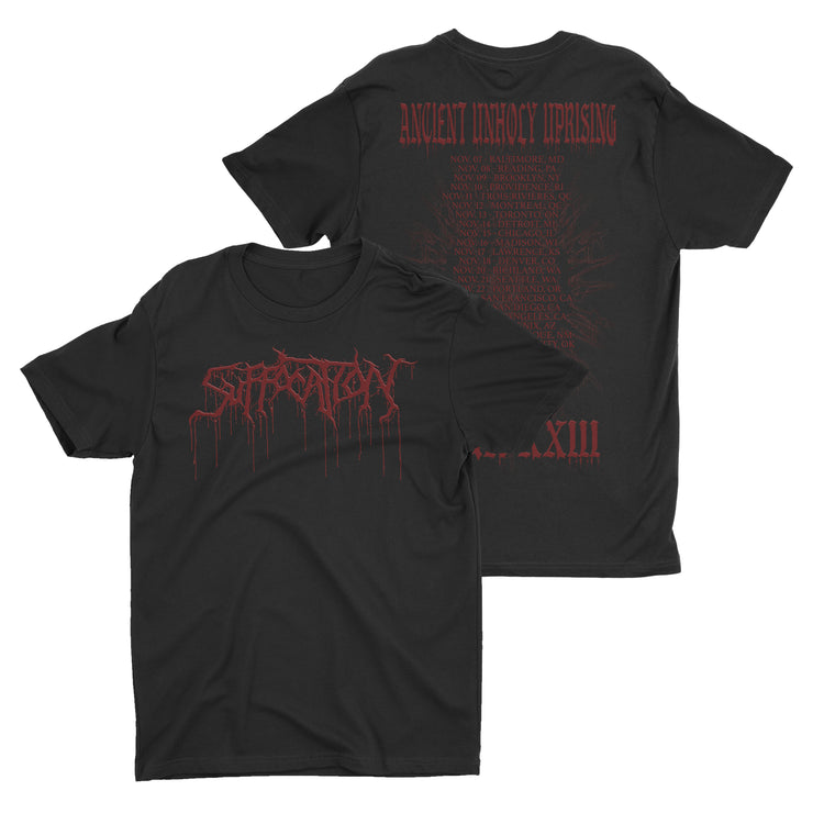 Suffocation - Ancient Unholy Uprising Tour '23 t-shirt