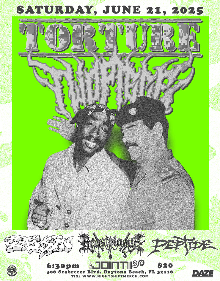 6/21: Torture, Two Piece, Gaijin, Beastplague & Peptide @ The Joint (Daytona Beach, FL) ticket