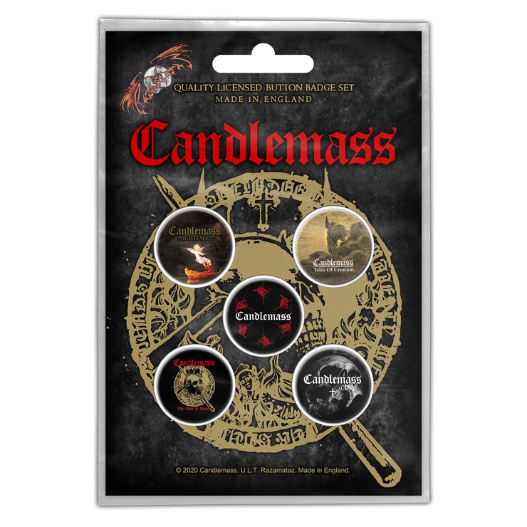 Candlemass - The Door To Doom button pack