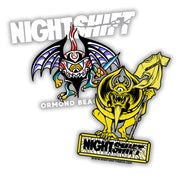 Night Shift Merch - Die-Cut Sticker pack