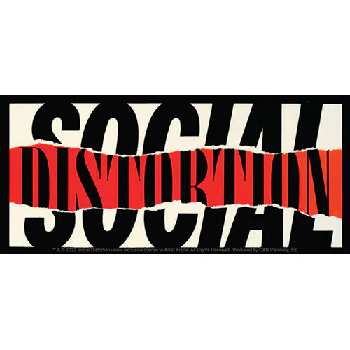 Social Distortion - Ripped Logo sticker