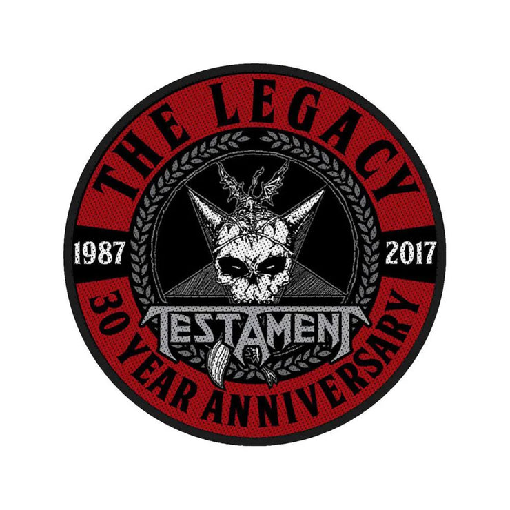 Testament - The Legacy 30  Year Anniversary patch