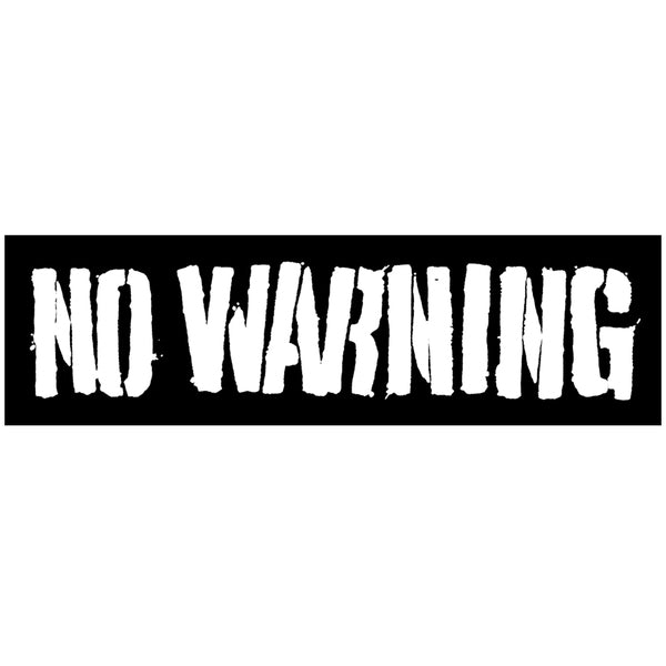 No Warning - Logo sticker